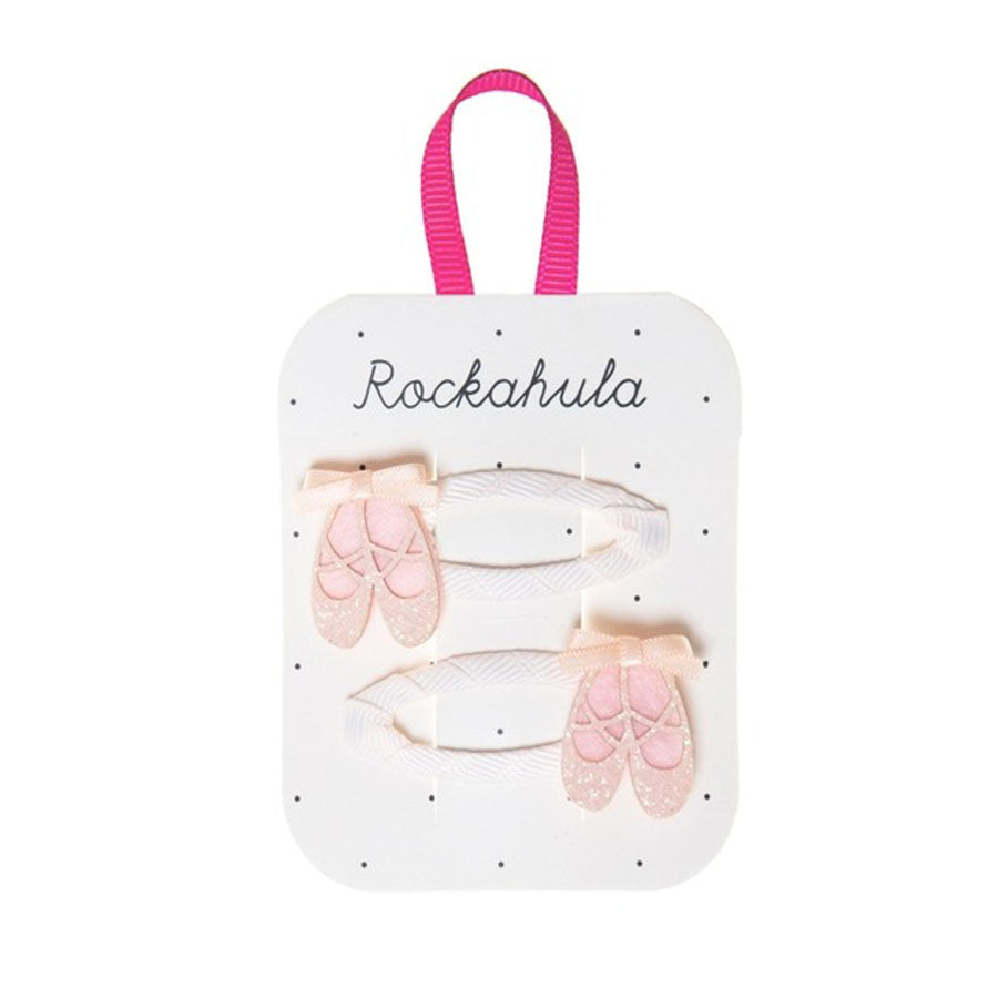 Ballet Shoes Clips-HAIR CLIPS-Rockahula Kids-Joannas Cuties