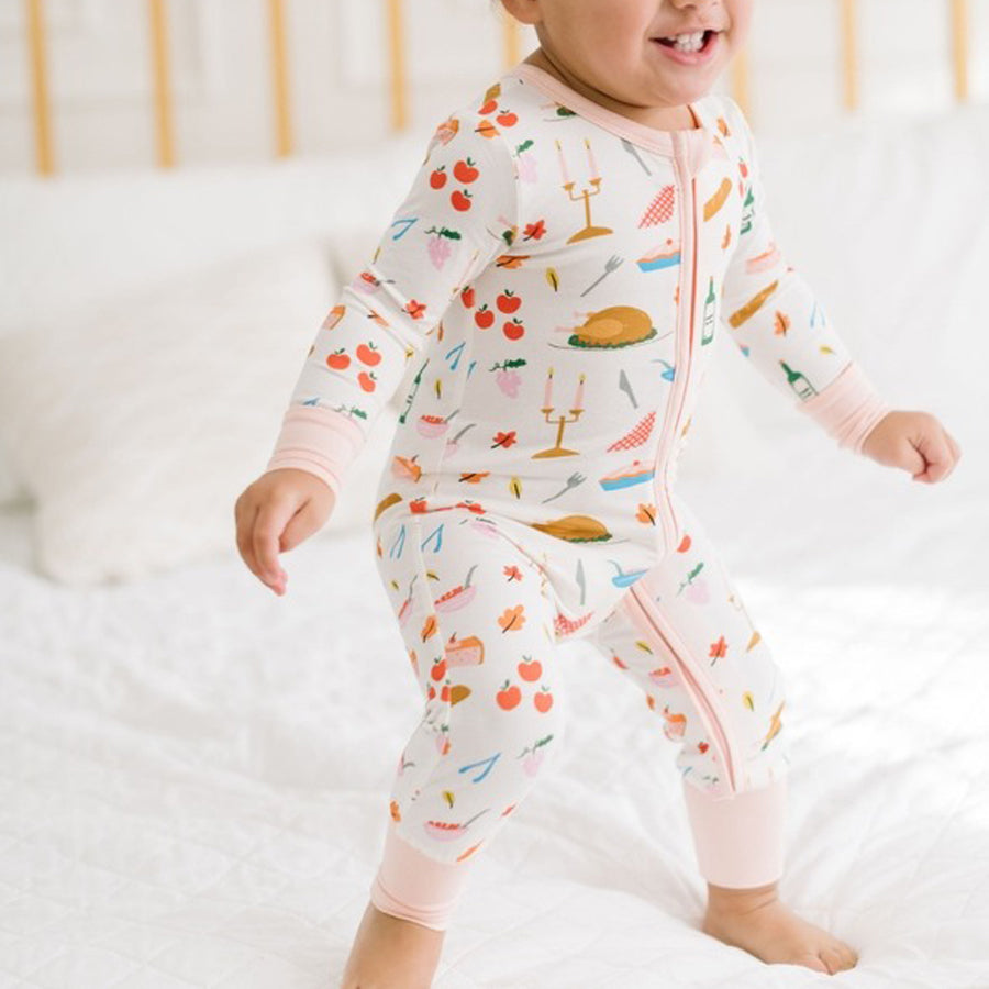 lucky charms bamboo pajamas Bamboo Baby Pajama Zippy in Turkey Time