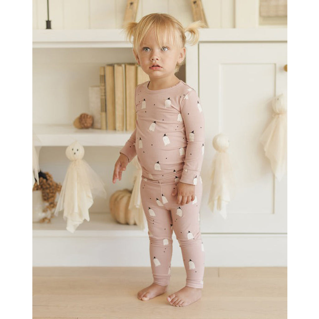 Bamboo Pajama Set - Pink Ghosts
