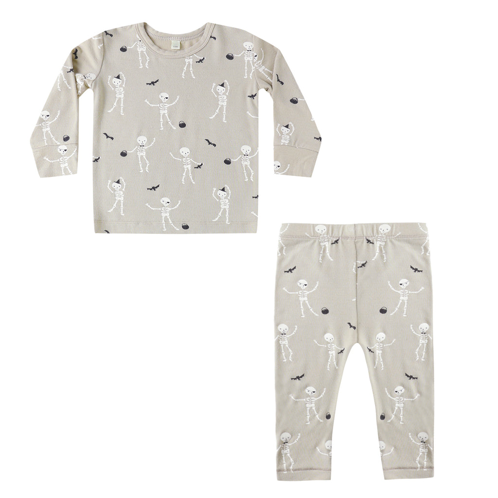 Bamboo Pajama Set - Skeletons