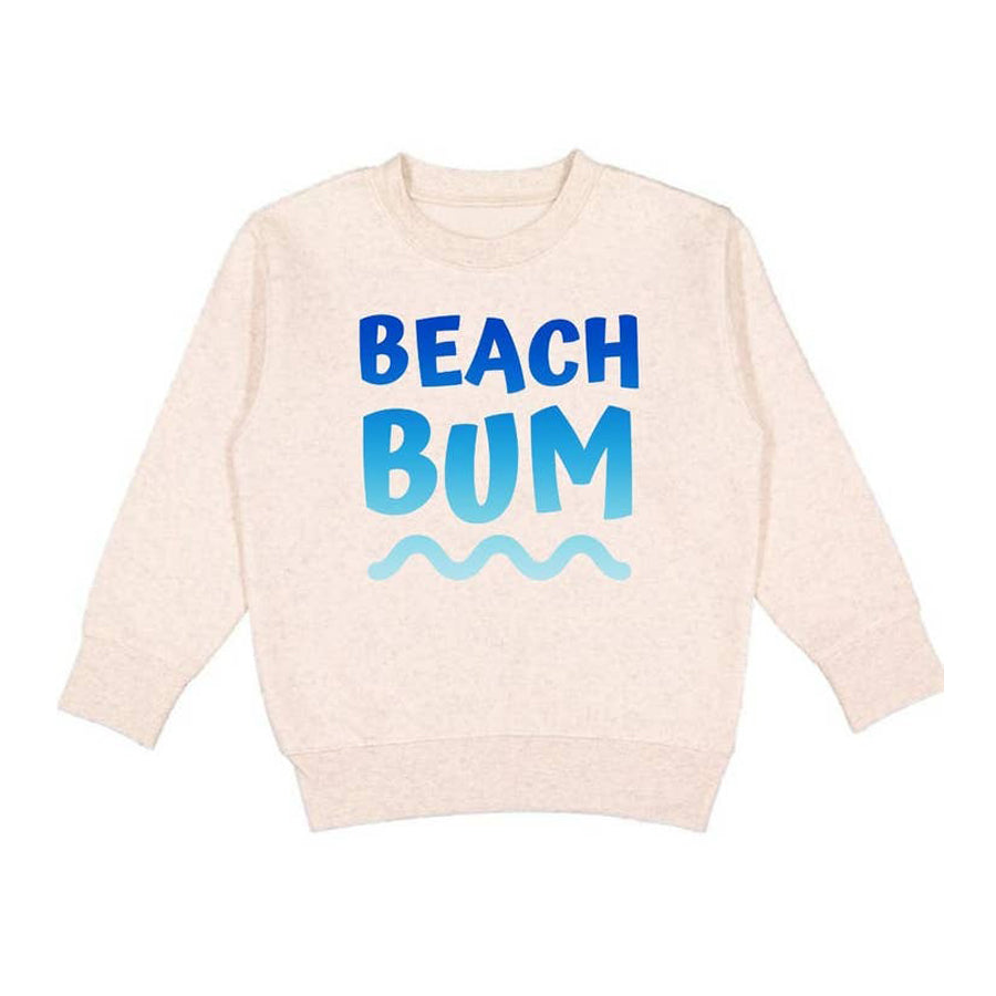 Beach Bum Ombre Sweatshirt - Kids Summer Sweatshirt-SWEATSHIRTS & HOODIES-Sweet Wink-Joannas Cuties