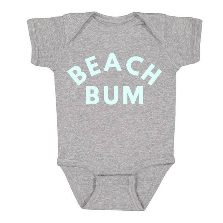Beach Bum Short Sleeve Bodysuit-BODYSUITS-Sweet Wink-Joannas Cuties