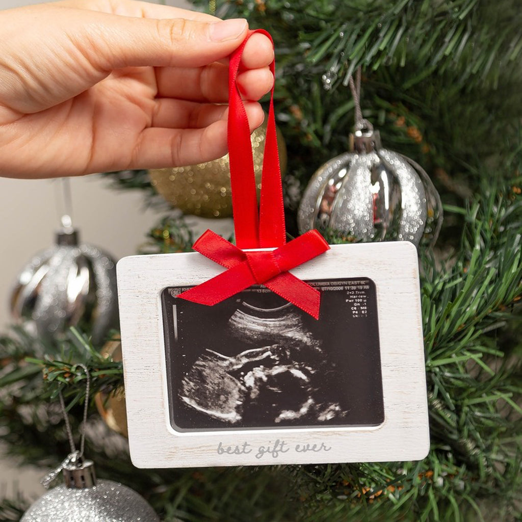 Best Gift Ever Sonogram Christmas Picture Frame Ornament-DECOR-Pearhead-Joannas Cuties