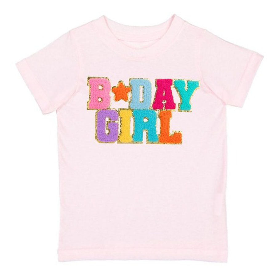 Birthday Girl Patch T-Shirt-TOPS-Sweet Wink-Joannas Cuties