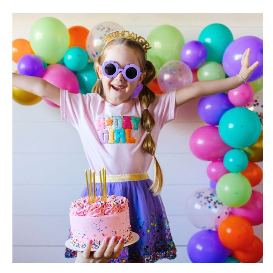 Birthday Girl Patch T-Shirt-TOPS-Sweet Wink-Joannas Cuties