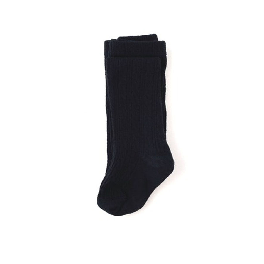 Black Cable Knit Tights-SOCKS, TIGHTS & LEG WARMERS-Little Stocking Co.-Joannas Cuties