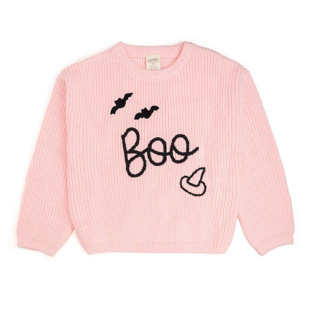 Boo Bat Halloween Knit Sweater