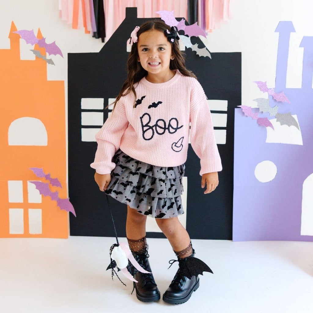 Boo Bows Halloween Clip Set