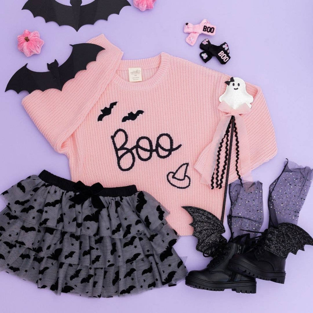 Boo Bows Halloween Clip Set