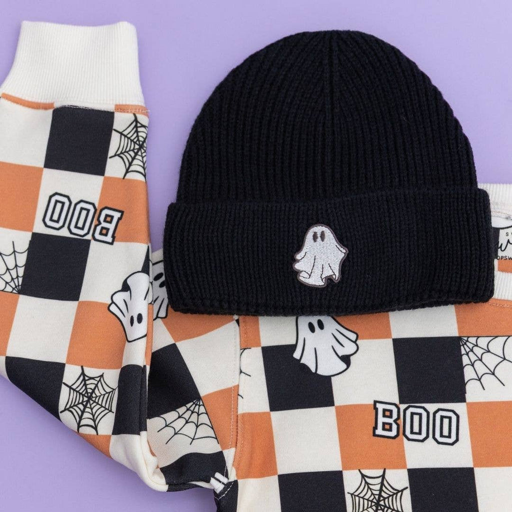 Boo Checkered Halloween Sweatshirt