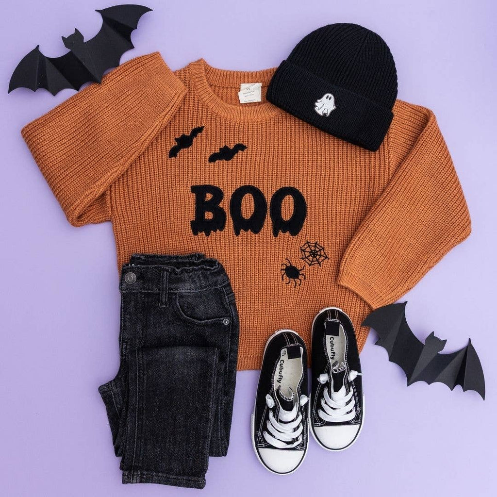 Boo Drip Halloween Knit Sweater