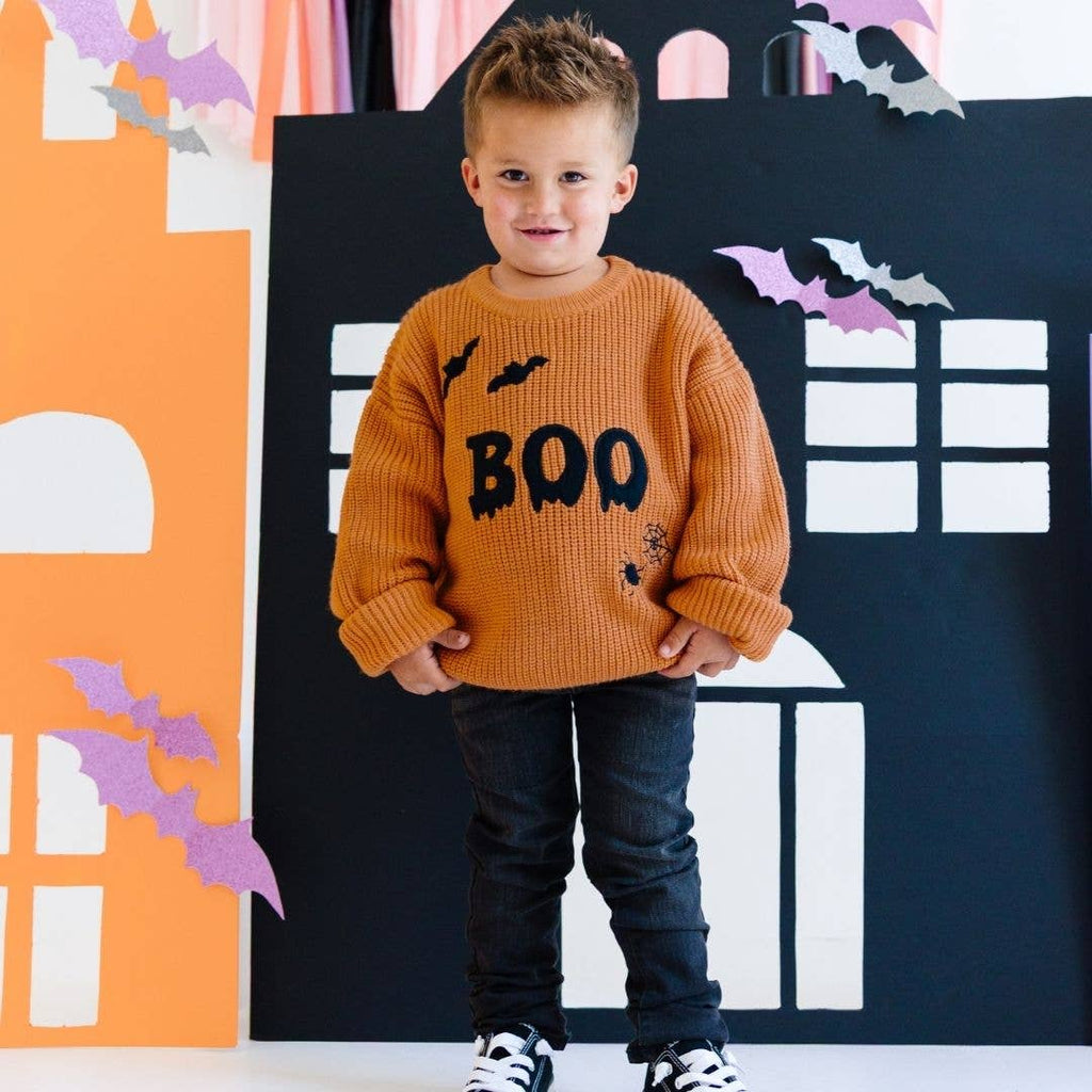 Boo Drip Halloween Knit Sweater