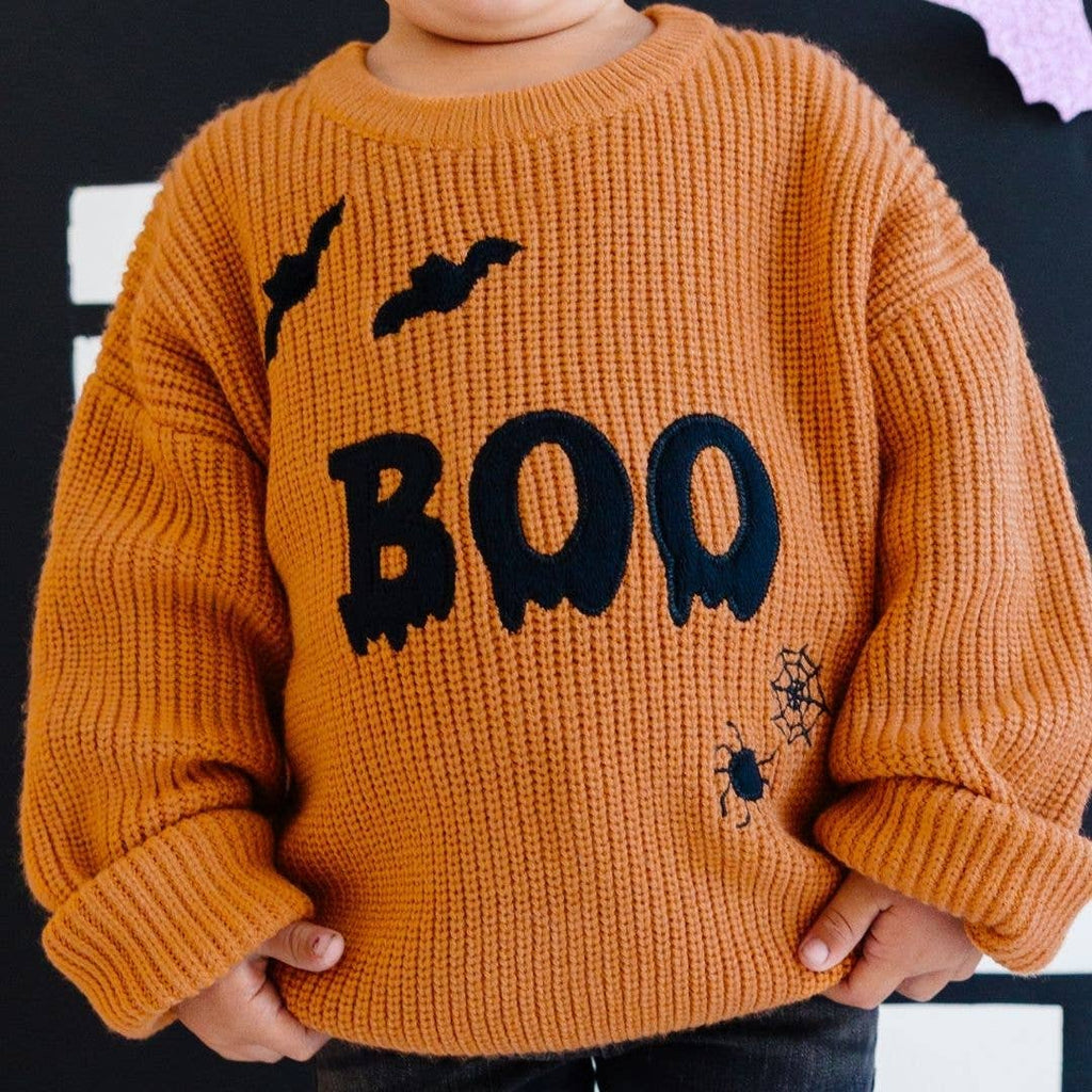 Boo Drip Halloween Knit Sweater