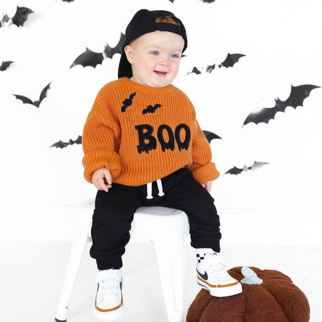Boo Drip Halloween Knit Sweater