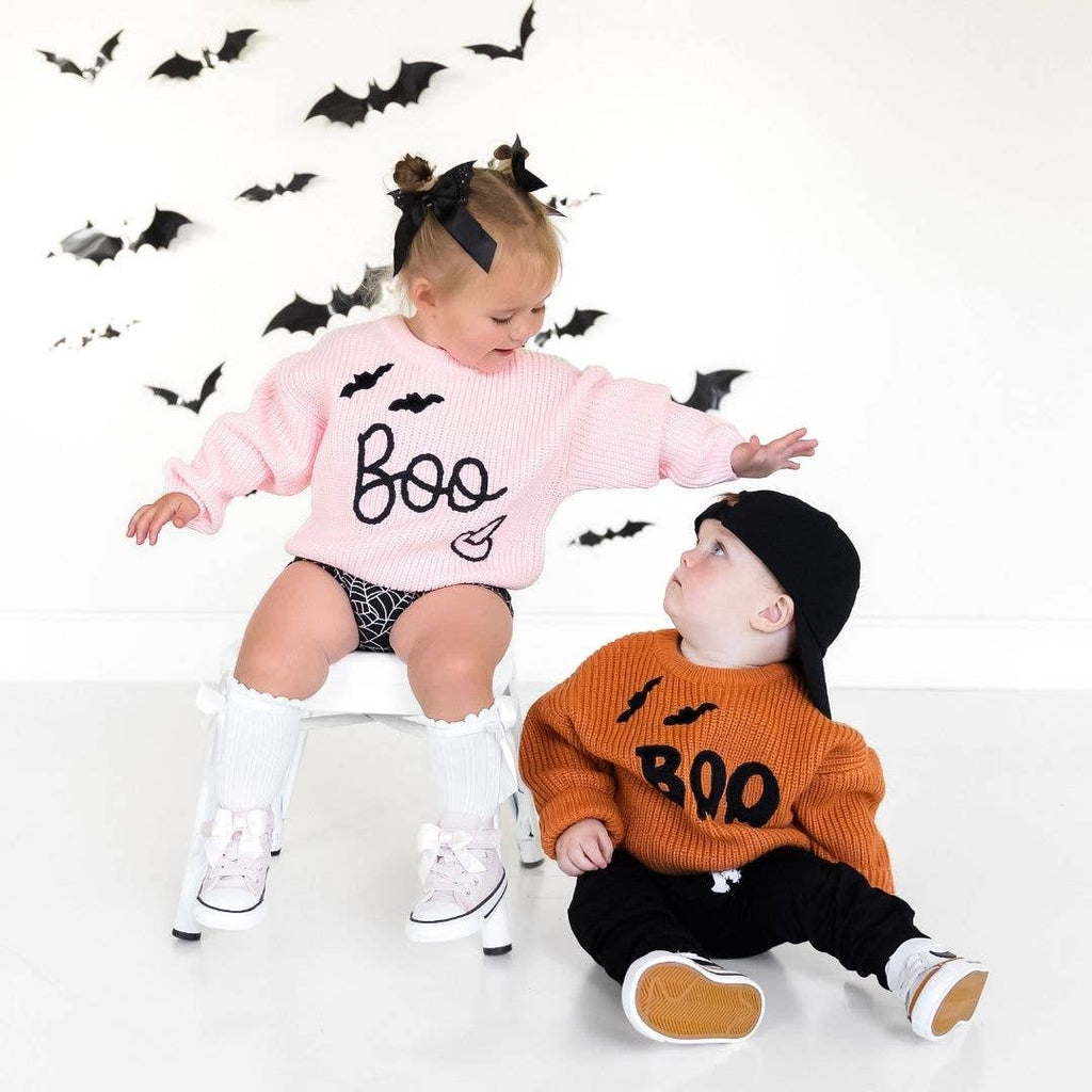 Boo Drip Halloween Knit Sweater