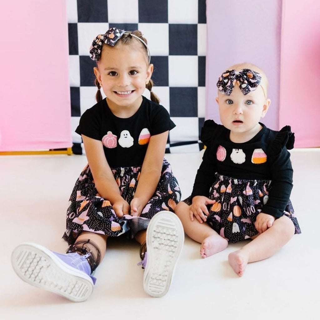 Boo Halloween Tulle Bow Headband