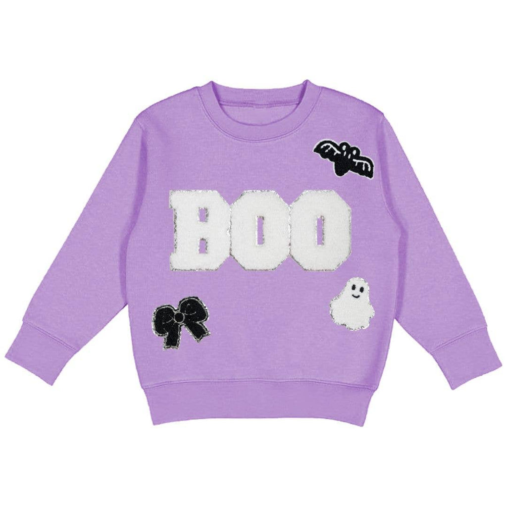 Boo Patch Halloween Sweatshirt