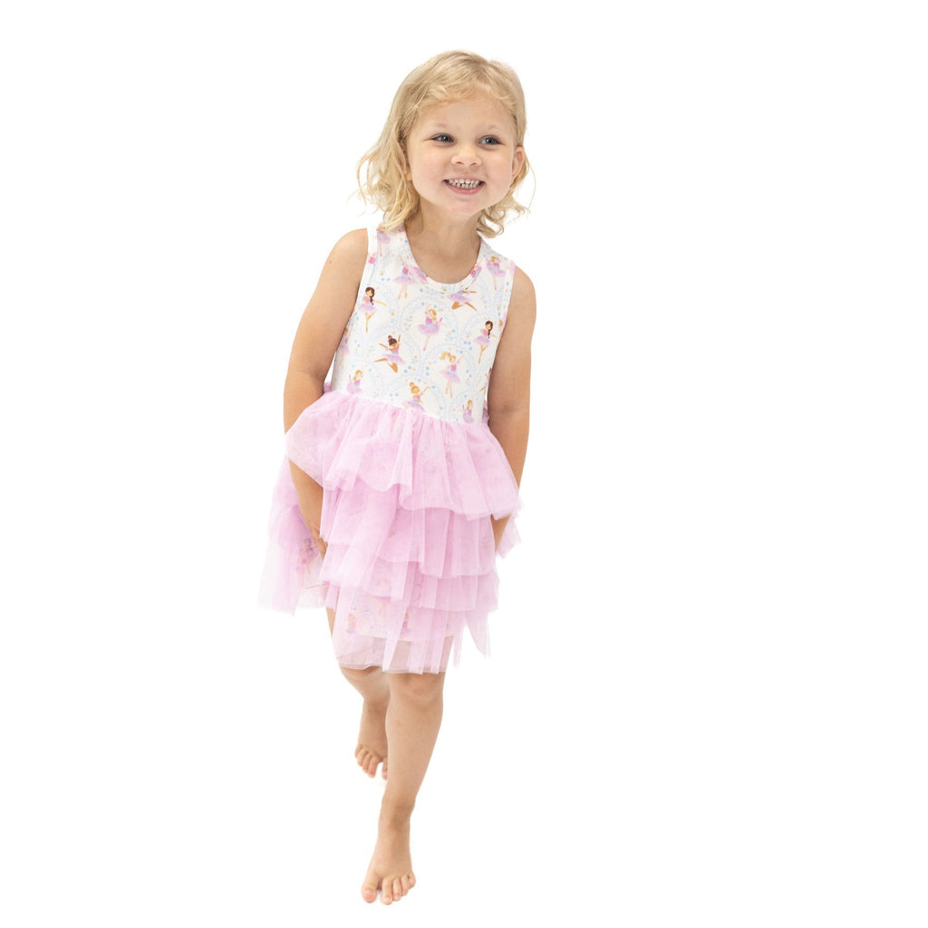 Bows And Ballet Twirly Tank Tutu Dress