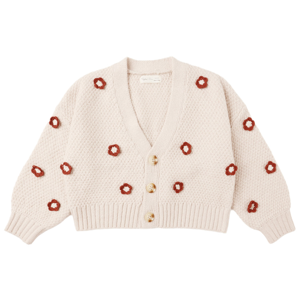 Boxy Crop Cardigan - Ruby Daisy