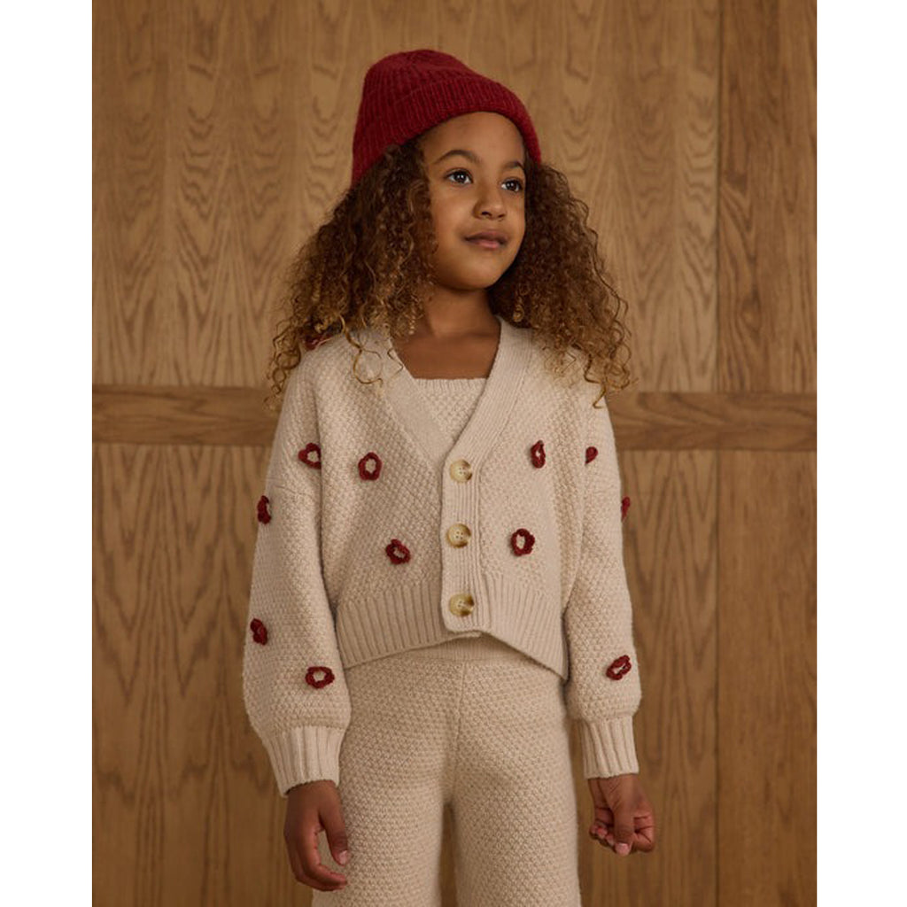 Boxy Crop Cardigan - Ruby Daisy