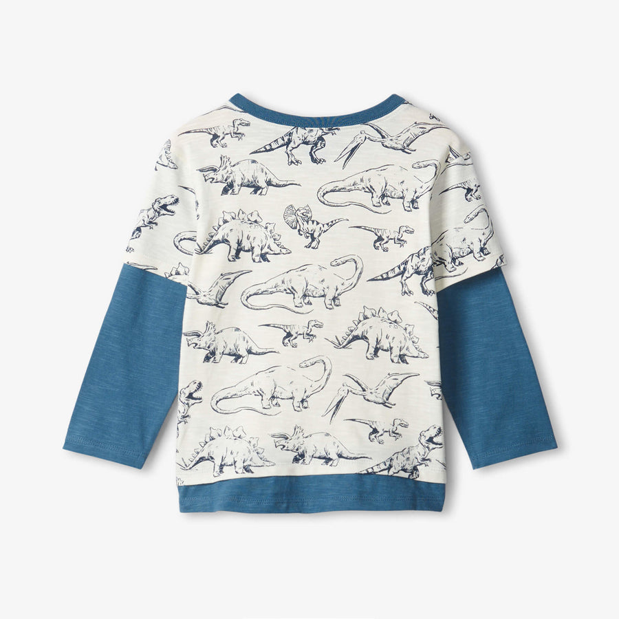 Boys Dinosaur Sketch T-Shirt-TOPS-Hatley-Joannas Cuties