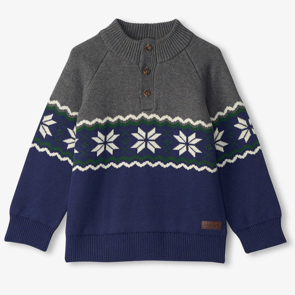 Boys Winter Knit Mockneck Sweater