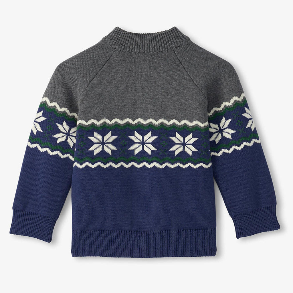 Boys Winter Knit Mockneck Sweater