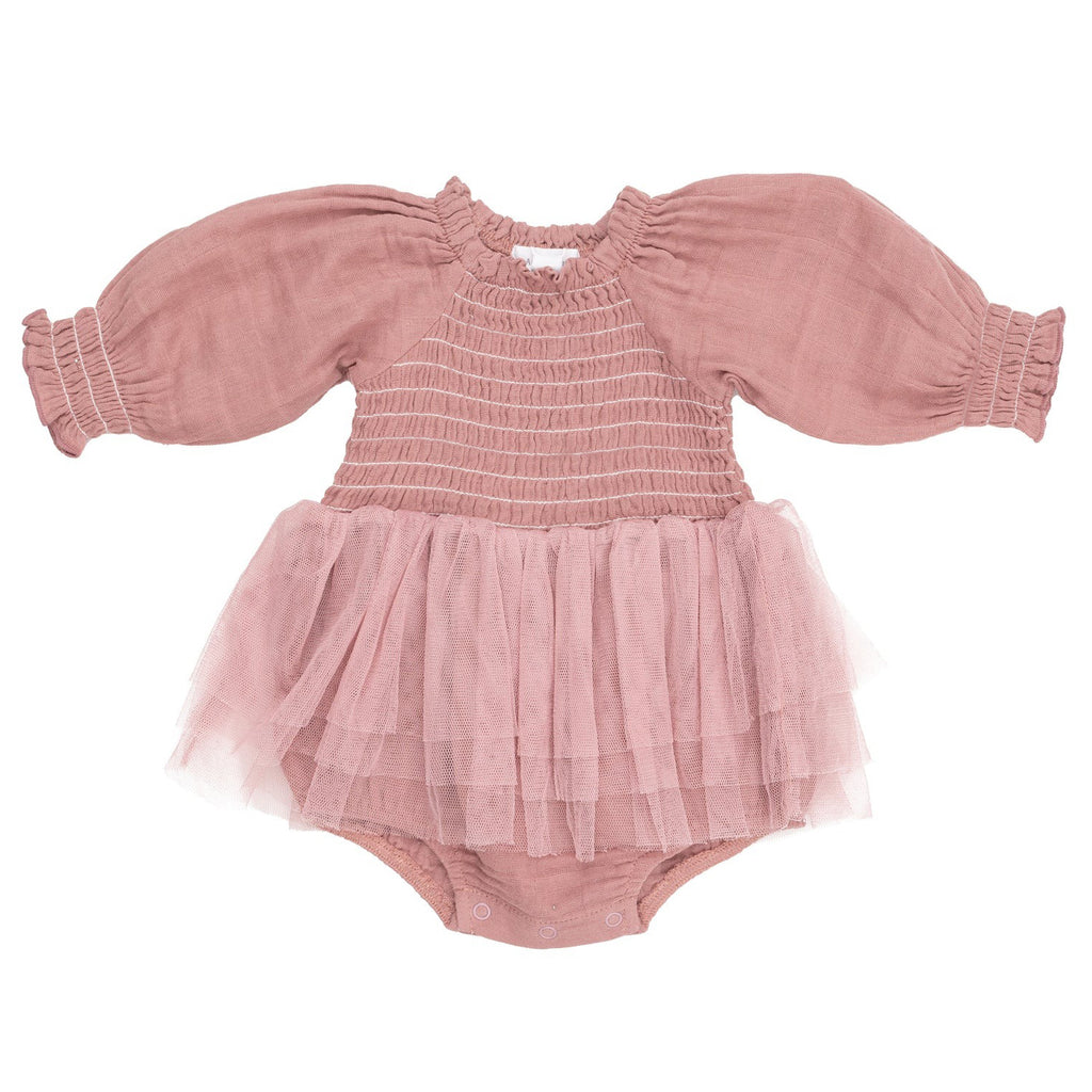 Long Sleeve Bubble Tutu - Dusty Rose