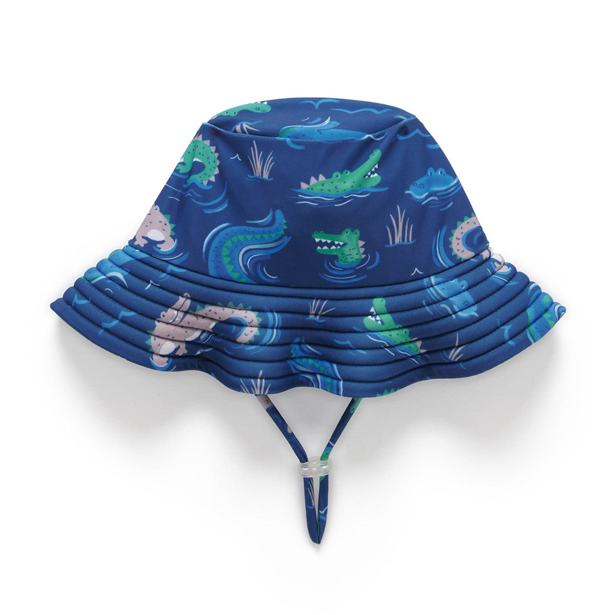 Broad Brim Swim Hat Nile Crocodiles - Main Image