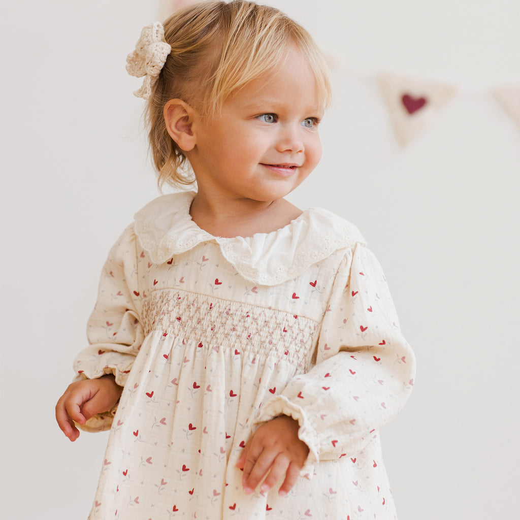 Callie Dress -Heart Ditsy