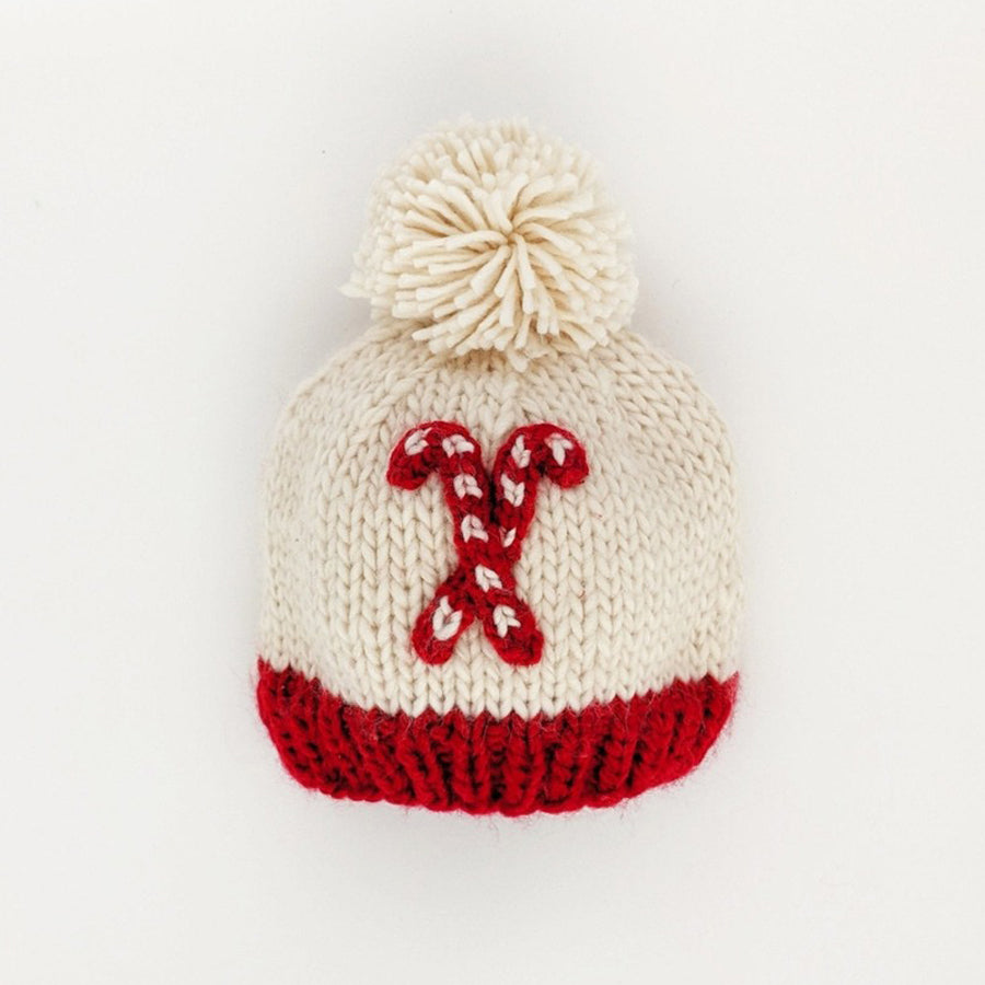 Candy Cane Beanie Hat-HATS & SCARVES-Huggalugs-Joannas Cuties