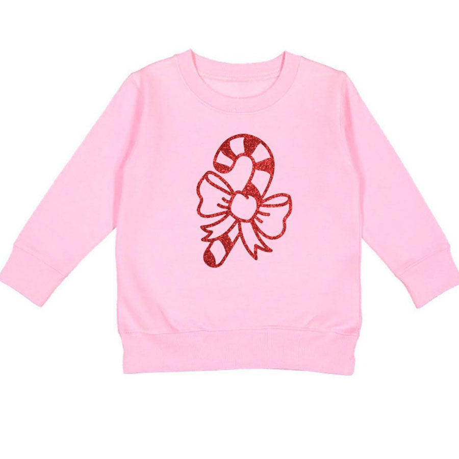 Candy Cane Christmas Sweatshirt-SWEATSHIRTS & HOODIES-Sweet Wink-Joannas Cuties
