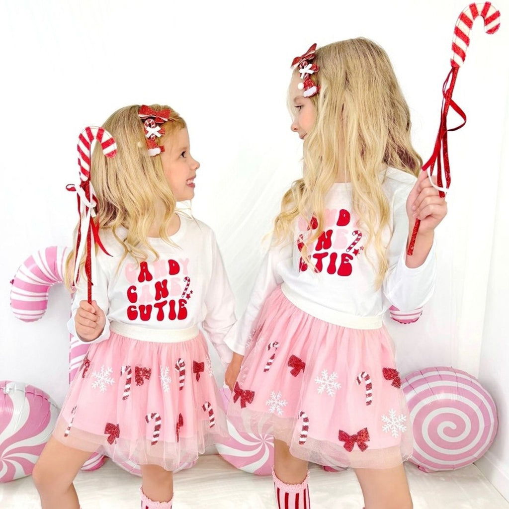 Candy Cane Cutie Christmas Clip Set - Kids Holiday Clip Set