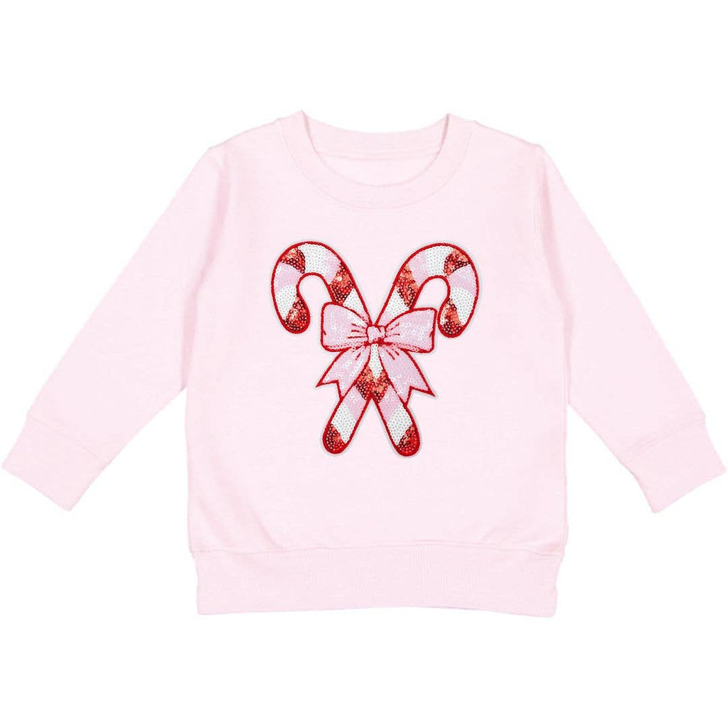 Candy Cane Patch Christmas Sweatshirt