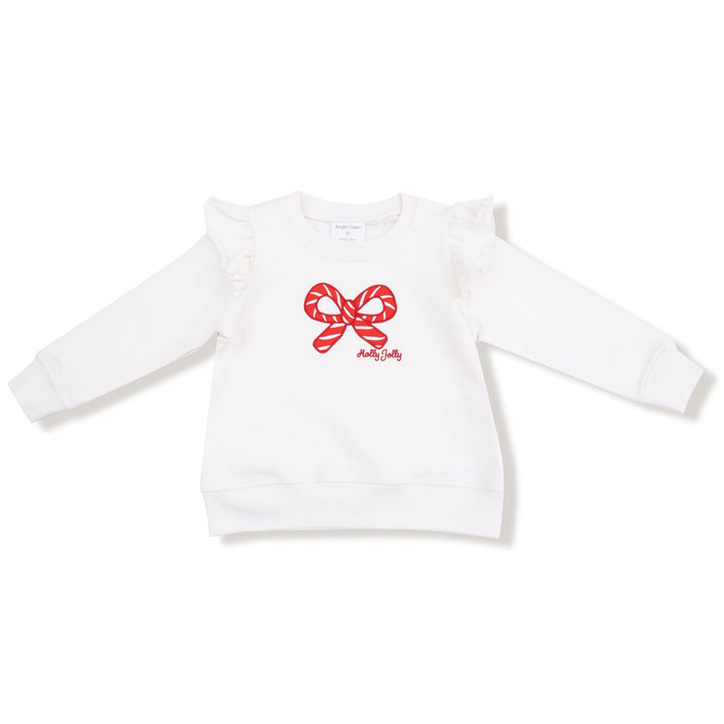 Candy Canes -  Ruffle Sweatshirt