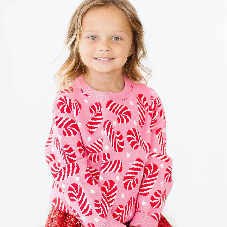 Candy Canes Sweater-CARDIGANS & SWEATERS-Mila & Rose-Joannas Cuties