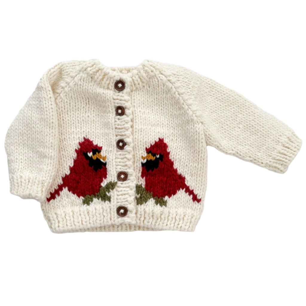 Cardinal Cardigan - Baby & Kid Christmas Holiday Sweater