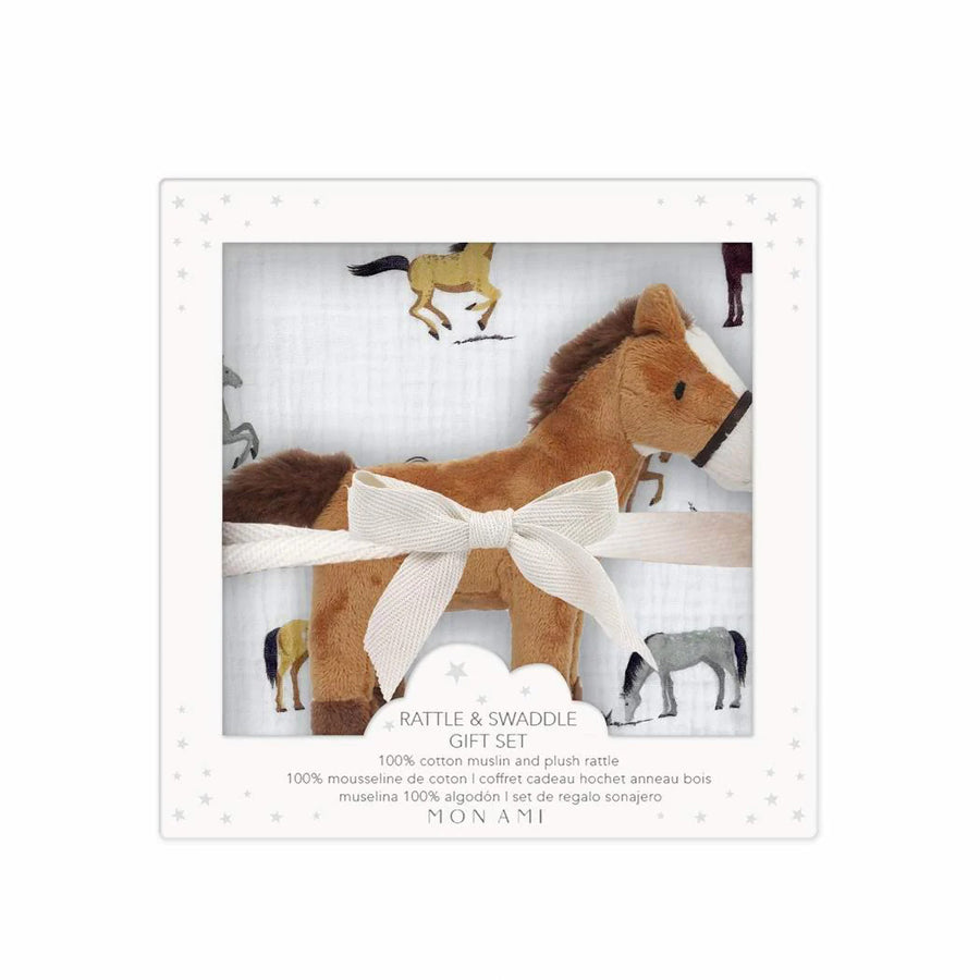 Chantilly Blanket And Rattle Gift Set-GIFTS-Mon Ami-Joannas Cuties