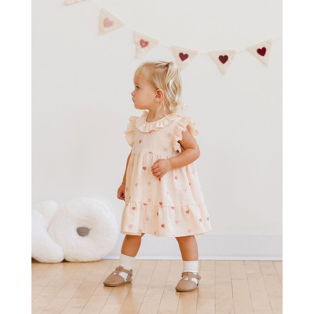 Charlotte Dress - Heart Embroidery