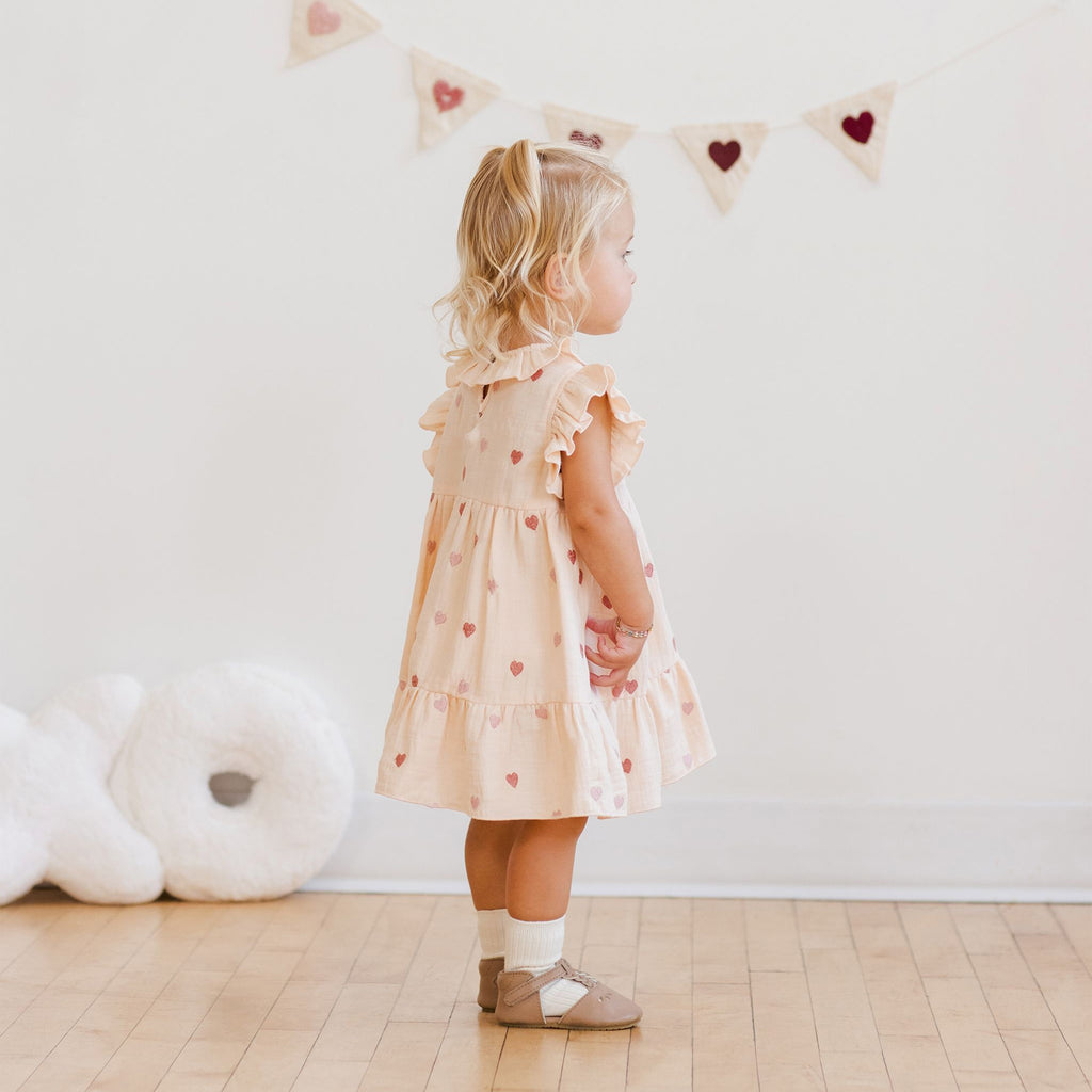 Charlotte Dress - Heart Embroidery