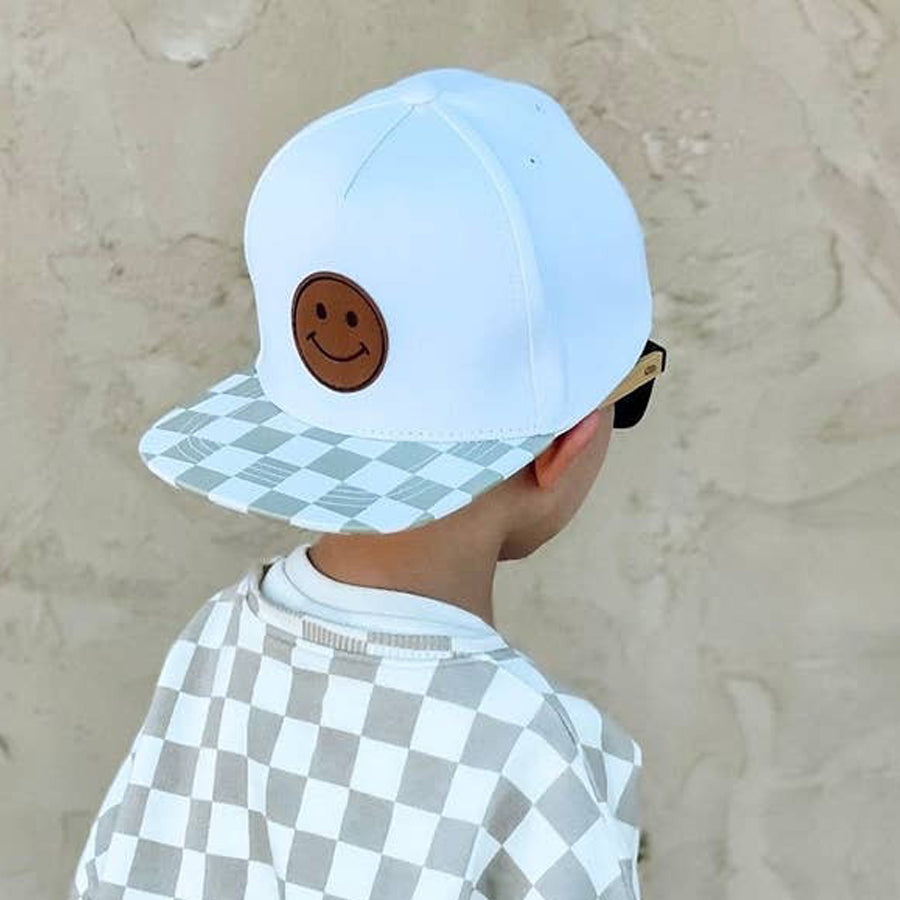 Checkered Smiley-SUN HATS-Shades Of Summer-Joannas Cuties