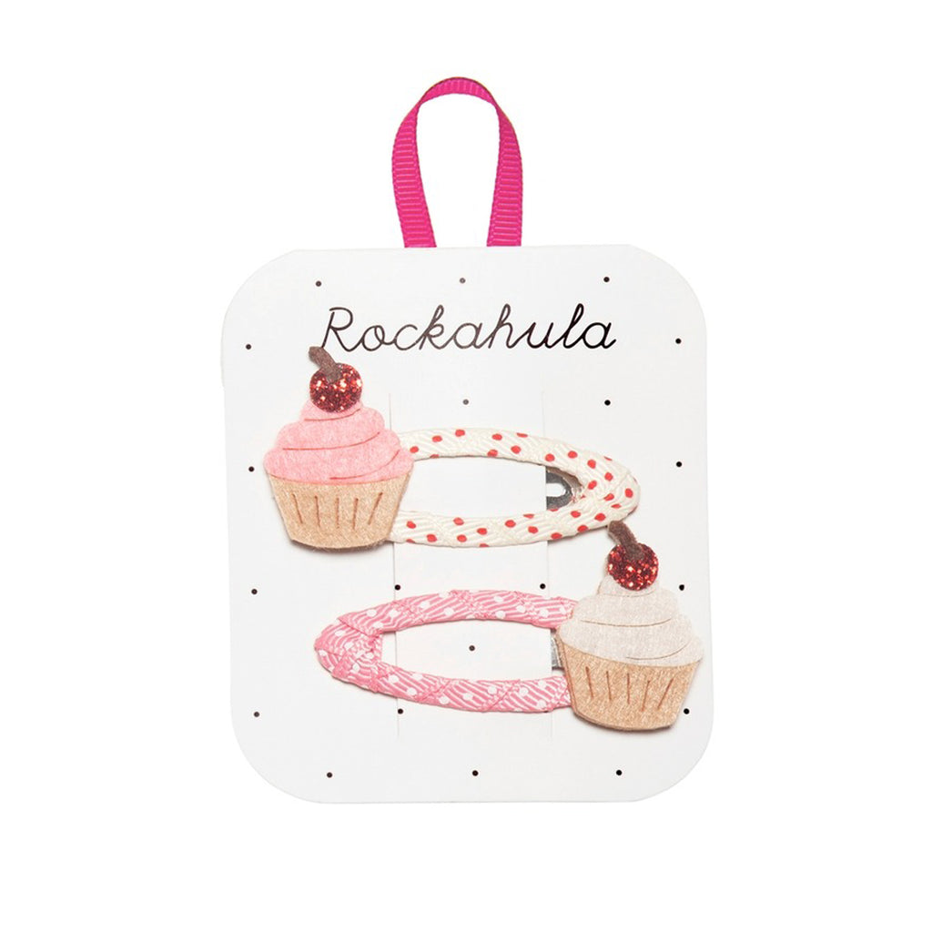 Cherry Cupcake Clips-HAIR CLIPS-Rockahula Kids-Joannas Cuties