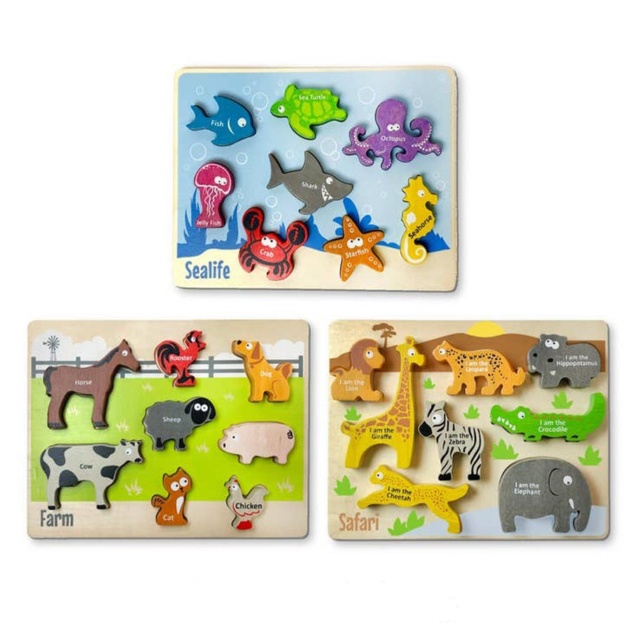 Chunky Pieces 6 Piece Puzzles