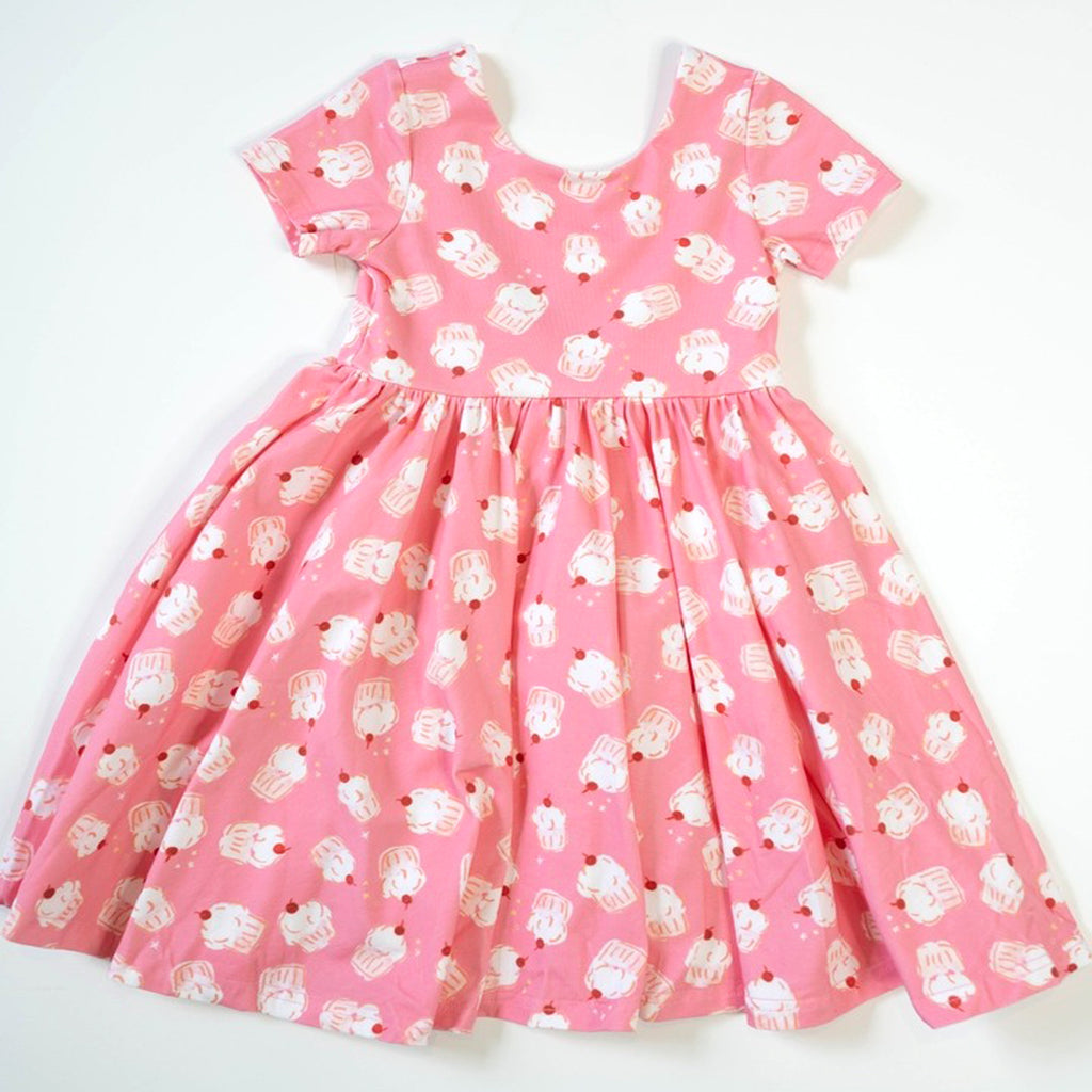 Classic Twirl in Cupcake - Pocket Twirl Dress-DRESSES & SKIRTS-Ollie Jay-Joannas Cuties