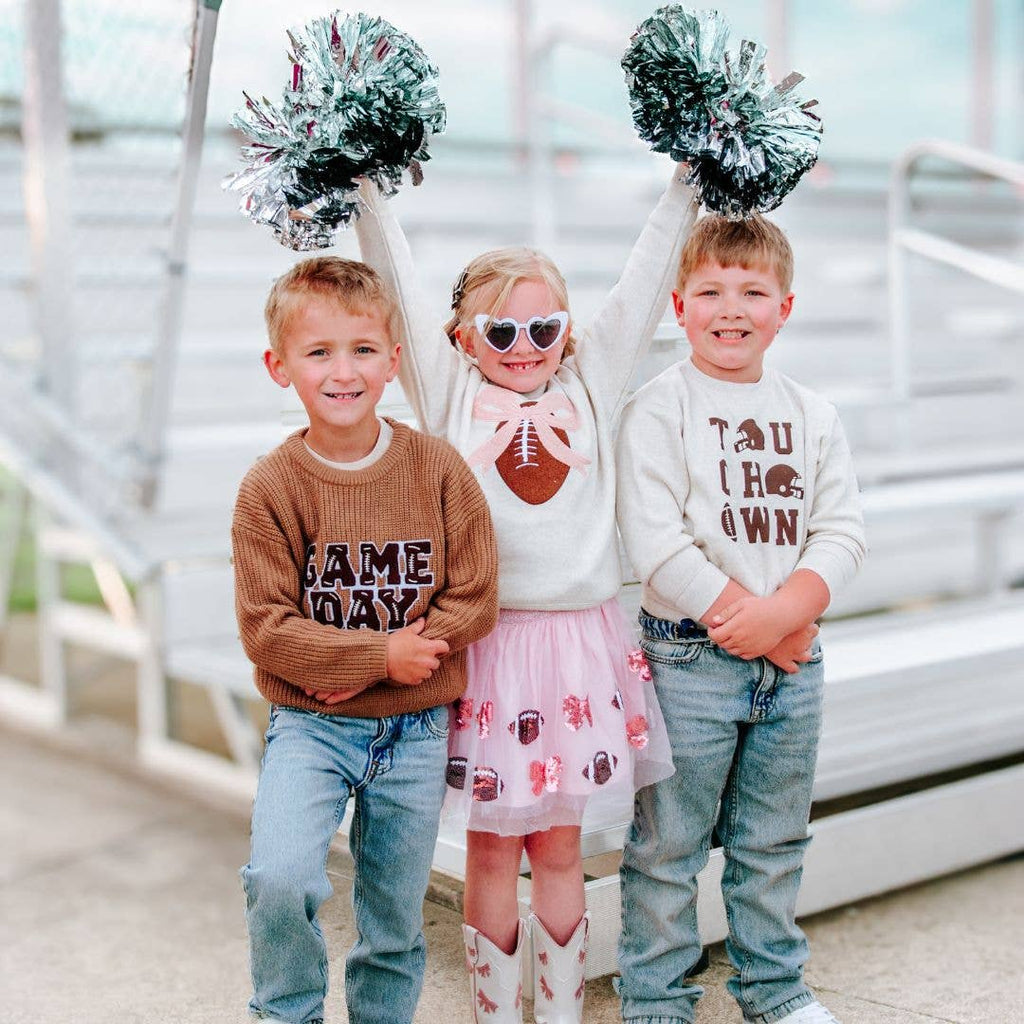 Coquette Football Patch Sweatshirt