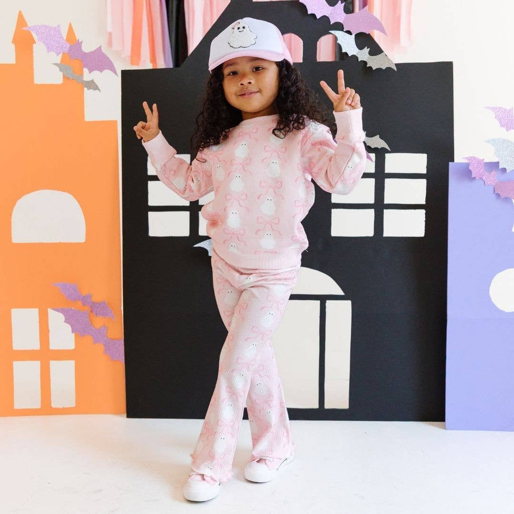 Coquette Ghost Halloween Flare Legging