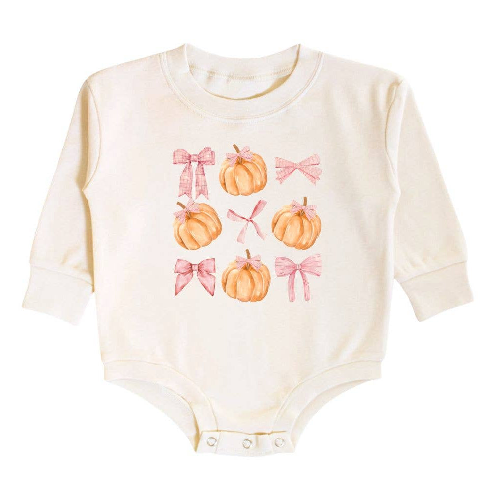 Coquette Pumpkin Long Sleeve Romper