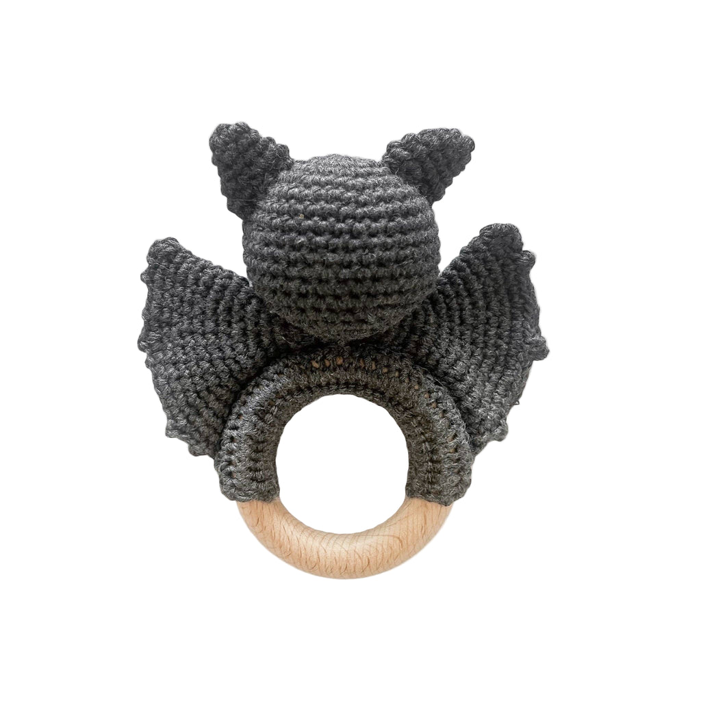 Cotton Crochet Bat Rattle Teether