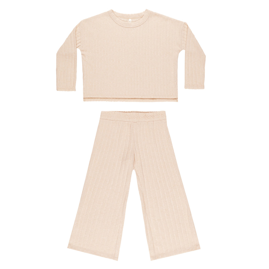 Cozy Rib Knit Set - Shell