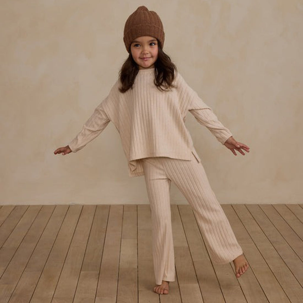 Cozy Rib Knit Set - Shell